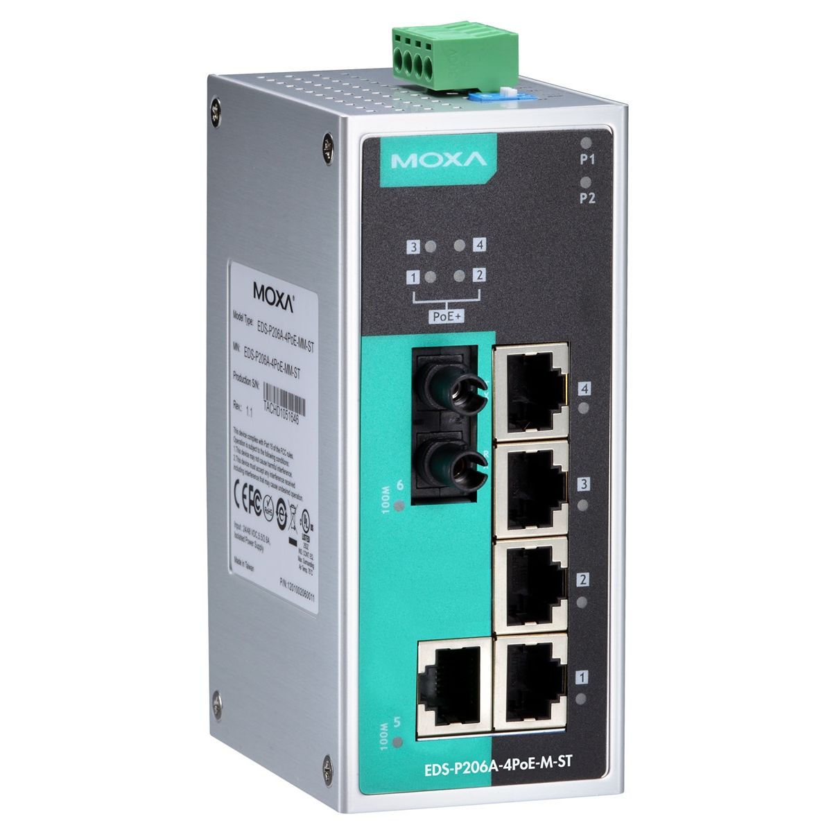 EDS-P206A-4PoE-S-SC-T