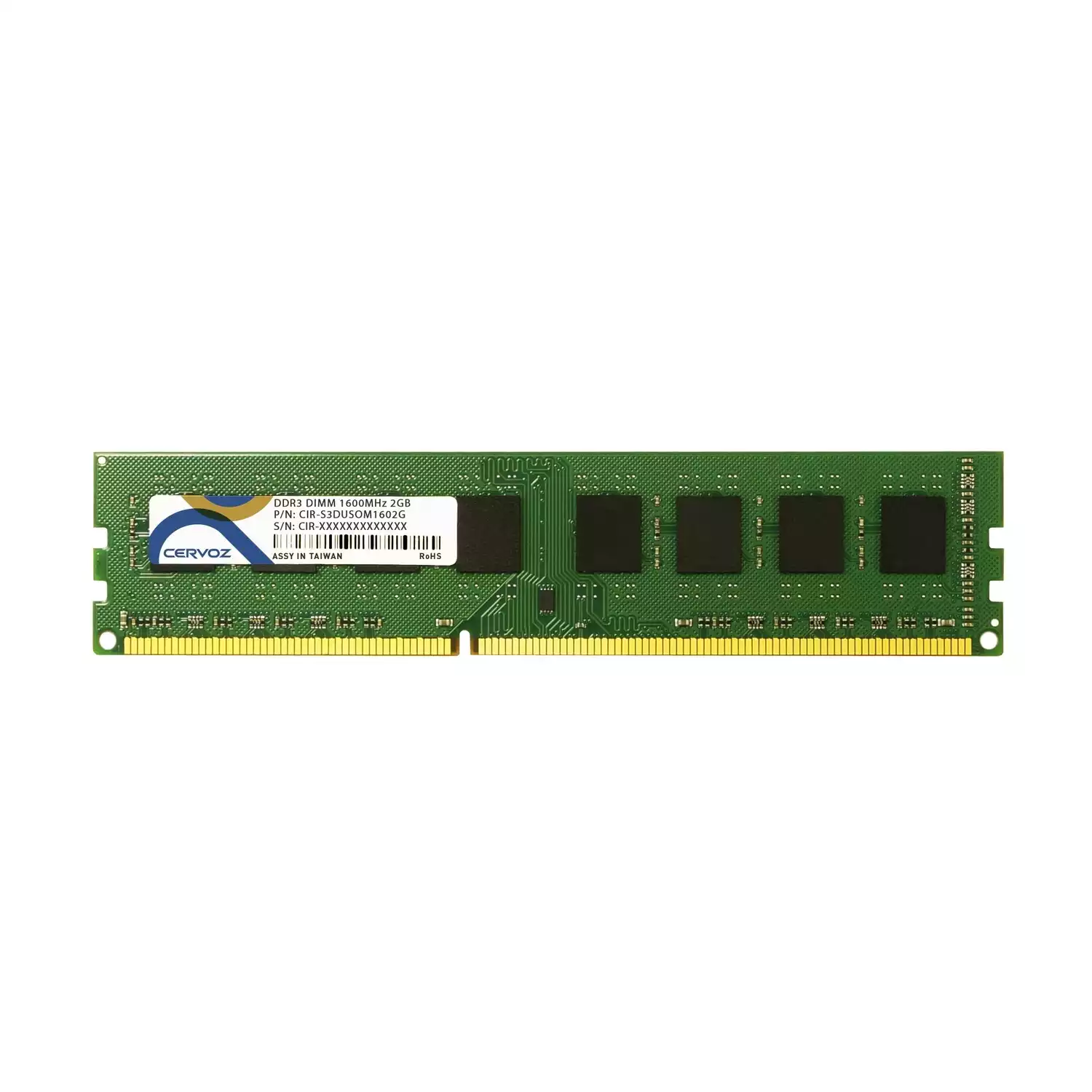 2GB Industrial DDR3 DIMM 1600MHz