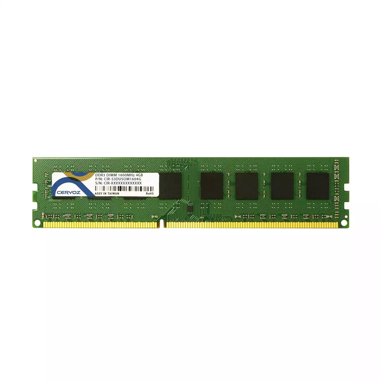 4GB Industrial DDR3 DIMM 1600MHz