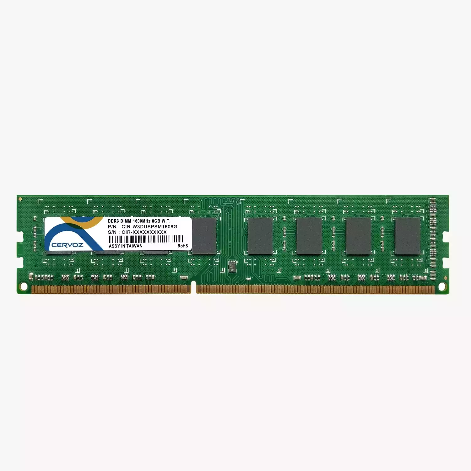 8GB Industrial DDR3 DIMM 1600MHz