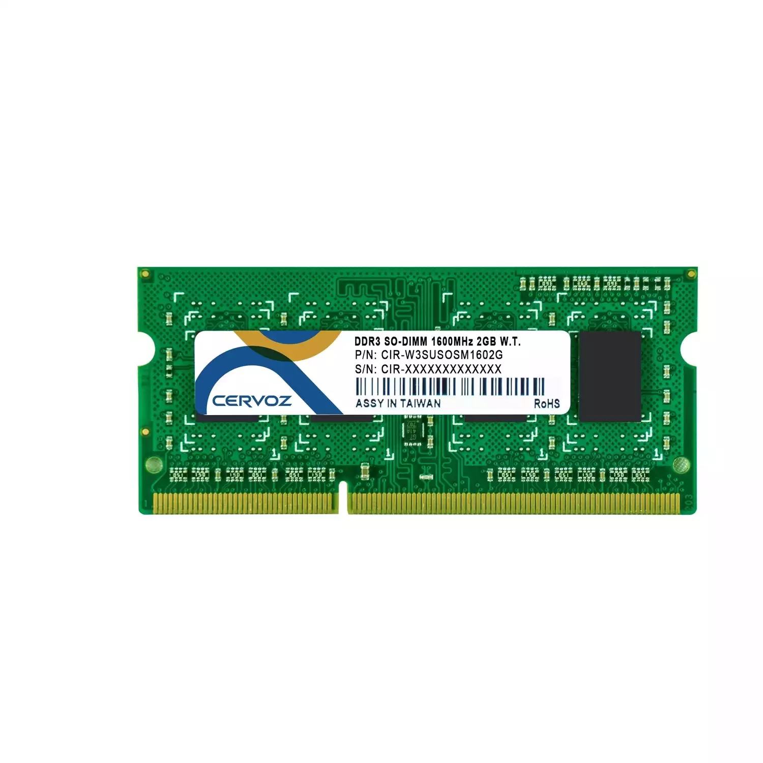 2GB Industrial DDR3 SO-DIMM 1600MHz