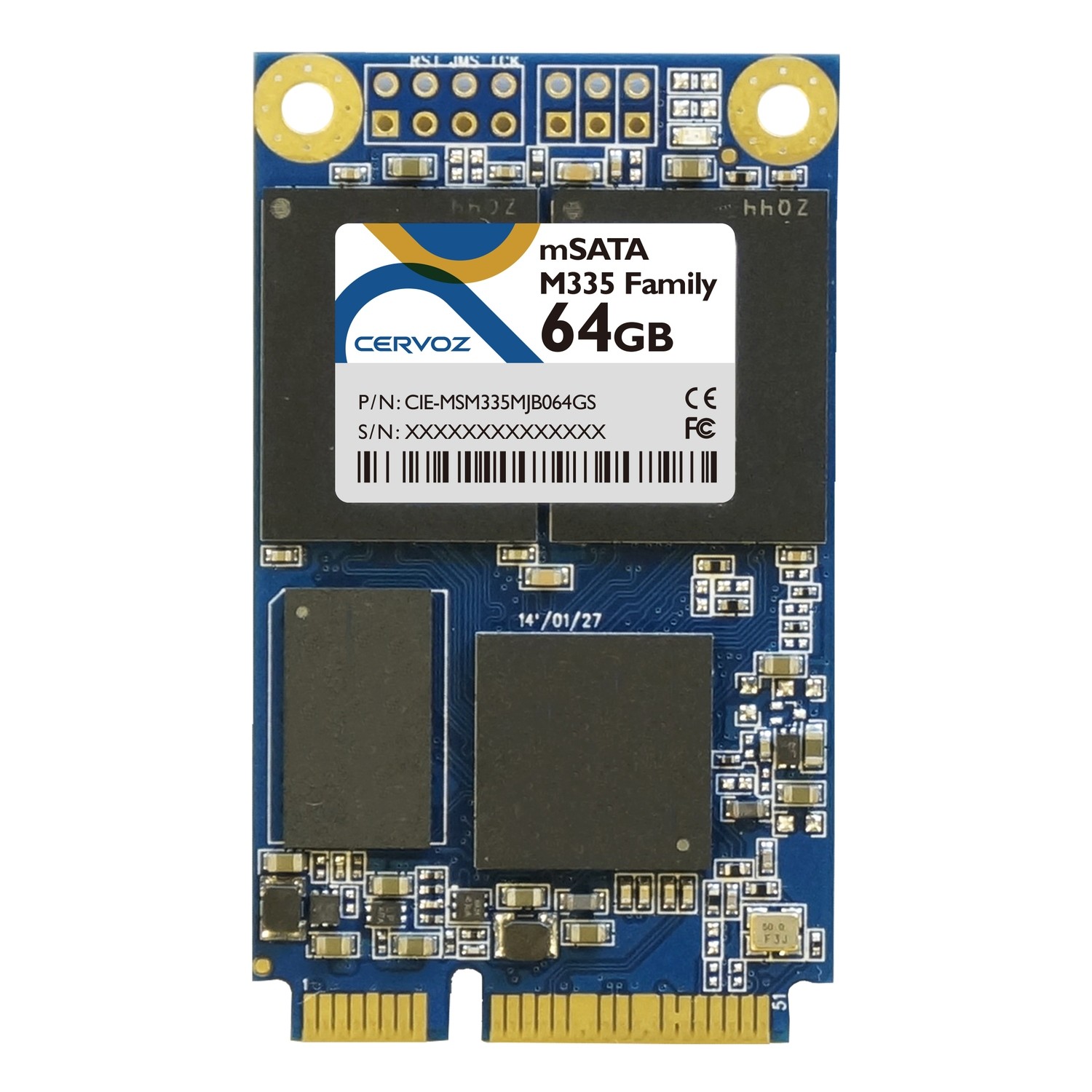 64GB Industrial mSATA SSD Module M335