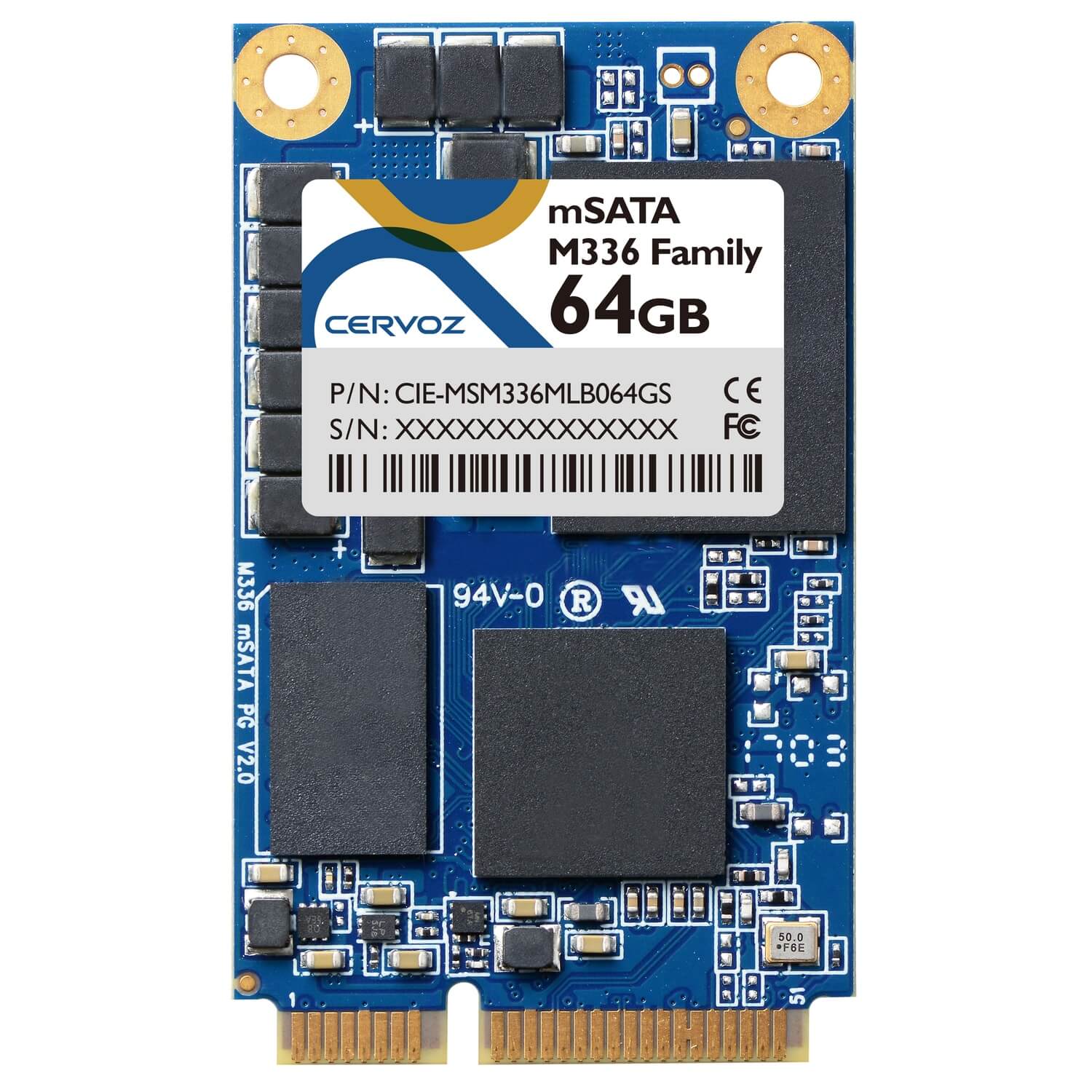 64GB Industrial mSATA SSD Module M336