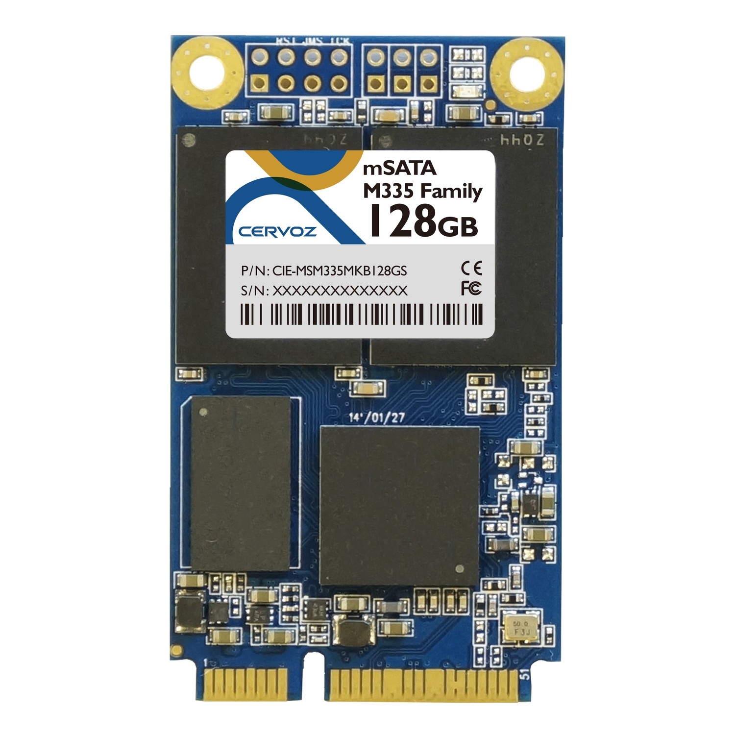 128GB Industrial mSATA SSD Module M335