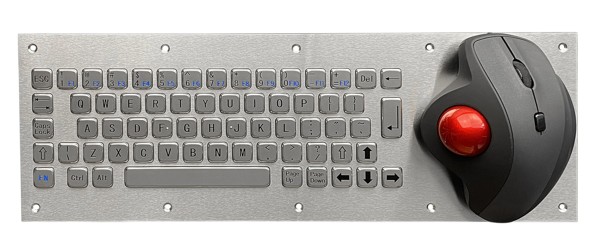 KB- 380 nerezová klávesnice s trackballem (IP65)