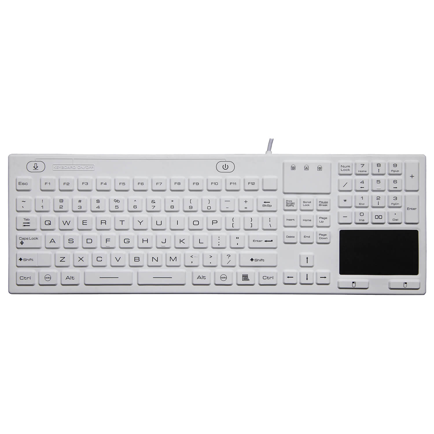 SK314 - silikonová klávesnice s touchpadem, CZ