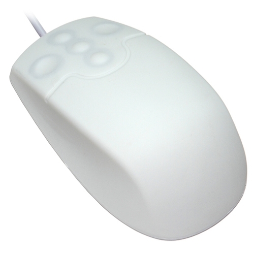 SM502 - silikonová myš, bílá