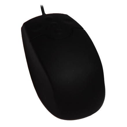 SM502 - silikonová myš, černá