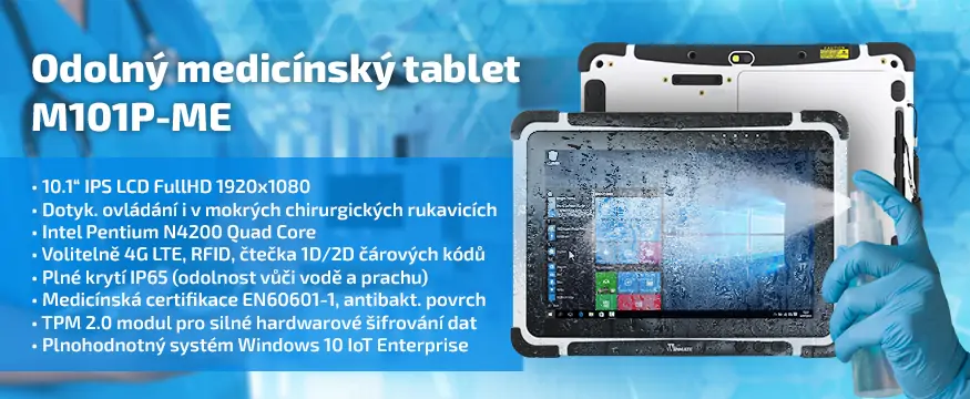 Odolný medicinský tablet