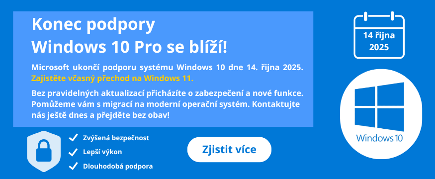 Konec podpory Windows 10 Pro se blíží