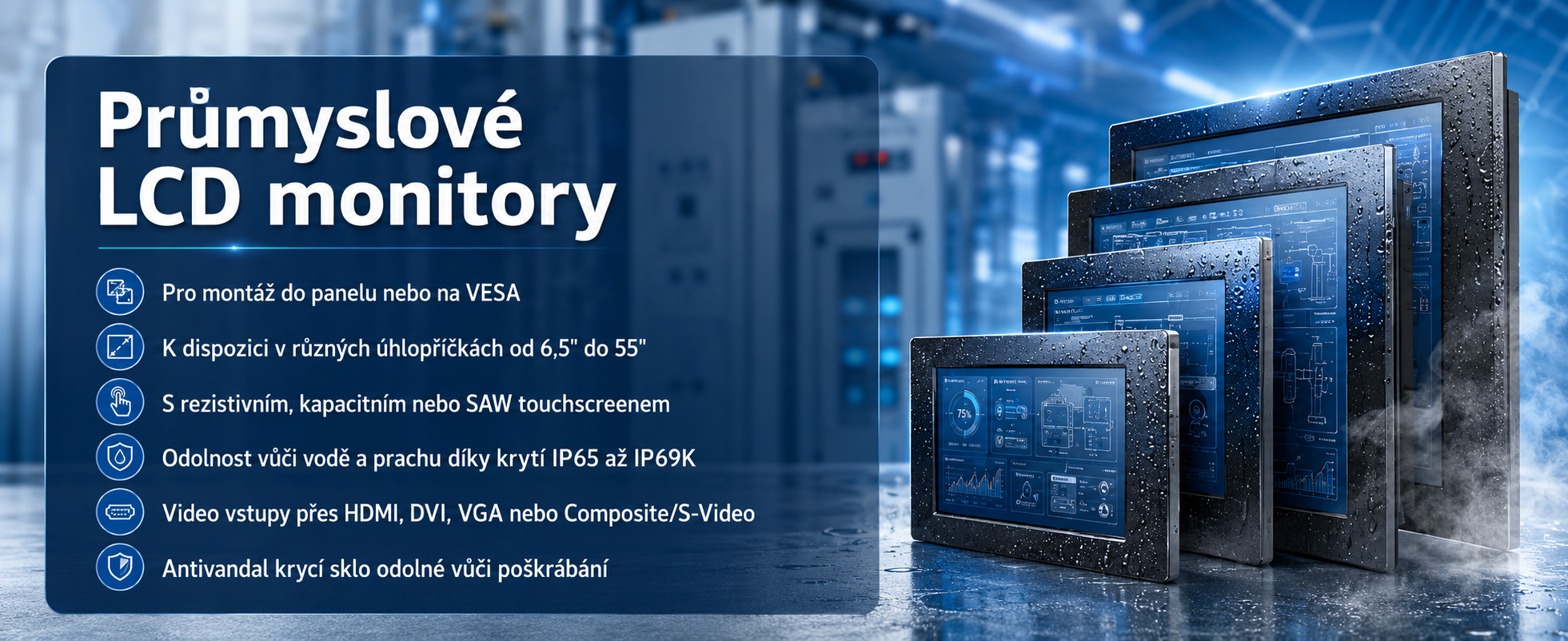 Průmyslové LCD monitory