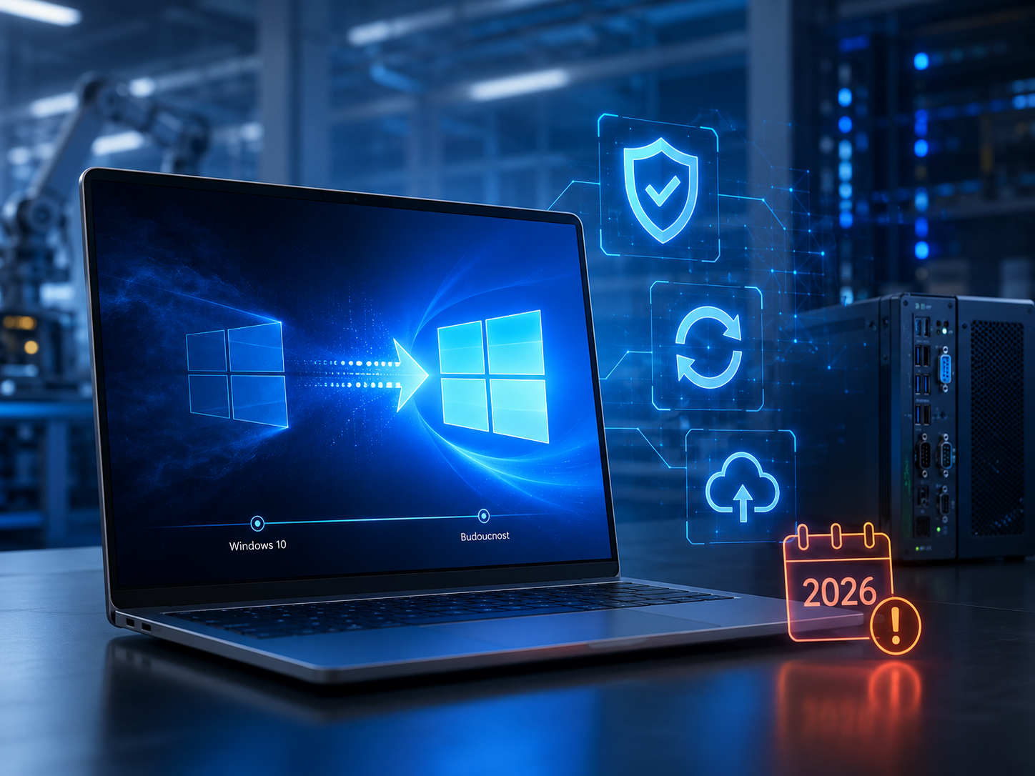 Konec podpory Windows 10 v roce 2026 – ESU, Windows 11 a průmyslové PC
